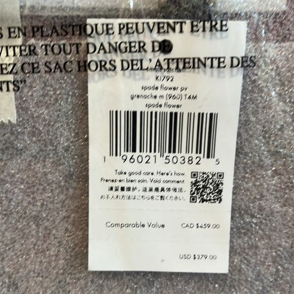 Kate Spade NWT Signature Spade Flower Satchel Grenache Multi - Pink Retail $379 - Picture 11 of 11